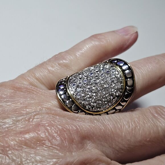 *Sale* Hampton Gems Crystal Oval Ring Size 6 - Picture 4 of 11